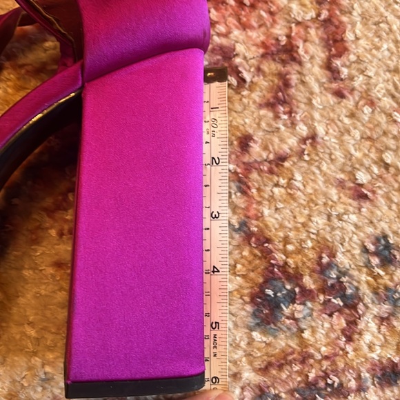 Amazing Zara Fuchsia Platform Size 39 - some wear/age - Picture 11 of 12